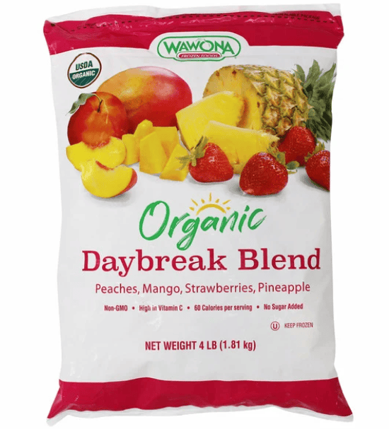 a bag of fruit blend
