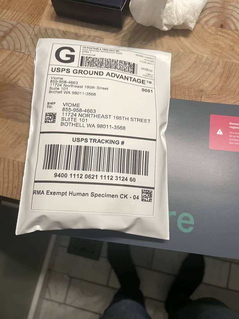 Viome gut health shipping