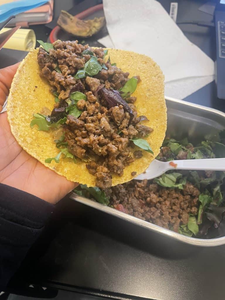 vegan weight loss taco